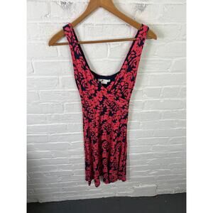 Boden Women's Willa Jersey Floral Faux Wrap Dress Sleeveless Pink/Blue Size 4